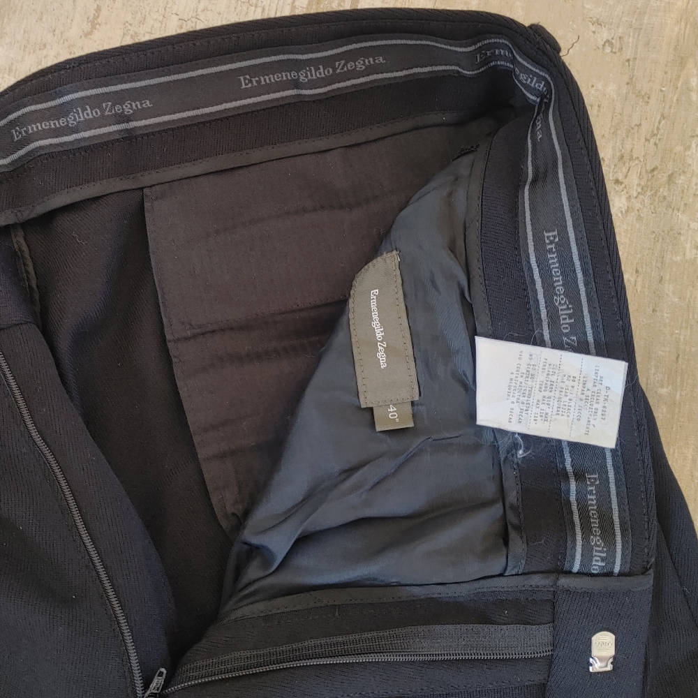 Ermenegildo Zegna Black Pants 40